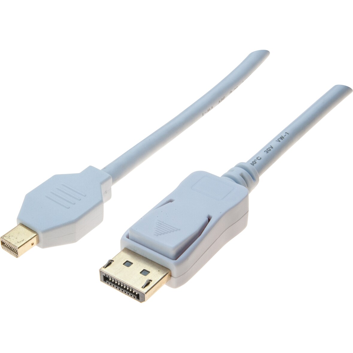 GENERIQUE Cordon  DisplayPort / mini DisplayPort 1.2 blanc - 2M
