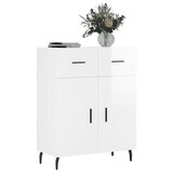 thumbnail of vidaXL Sideboard Hochglanz-Weiß 69,5x34x90 cm Holzwerkstoff