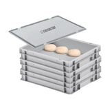 thumbnail of CHEFGASTRO Mega Deal 3x Pizzateigbehälter mit 1x Deckel | HxBxT 8,5x30x40cm | 9 Liter | Stapelbare Pizzaballenbox Pizzaballenbehälter Pizzateigbox