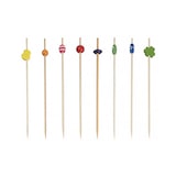 thumbnail of MONOUSO - Pick Bambu Decorado Surtido 12cm (100 Uds)