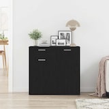 thumbnail of vidaXL Sideboard Schwarz Eichen-Optik 80x36x75 cm Holzwerkstoff