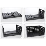 thumbnail of Faltkiste Transportbox Faltbox 60 Liter klappbar Anthrazit Kunststoff max. 50kg