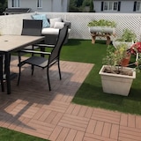 thumbnail of Arquiservi - Baldosa de composite exterior 30x30 (24,75M2) | Capuccino | Resistente, Fácil instalación, Antideslizante.