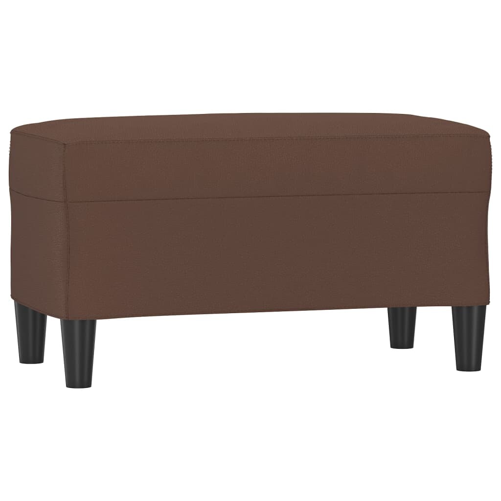 vidaXL Sitzbank Braun 70x35x41 cm Kunstleder