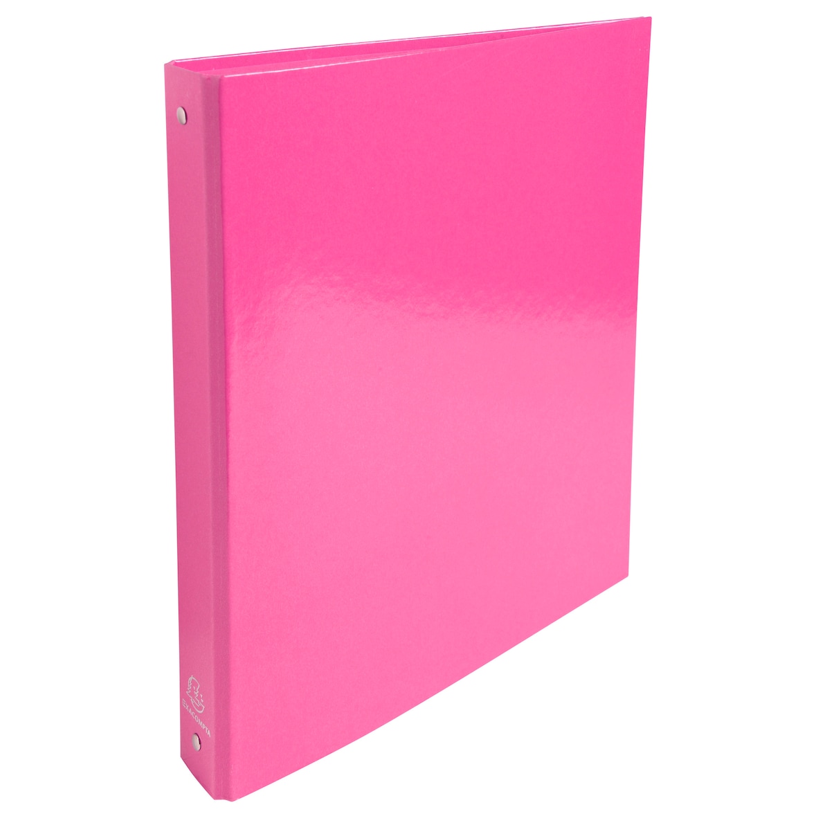 EXACOMPTA Classeur 4 anneaux Ø30mm Iderama en carte 18/10ème. Dos 4 cm, format A4. Coloris Rose