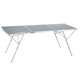thumbnail of Aluminium Klapptisch Jumbo mit Tragegriff 180x70x70cm - silber