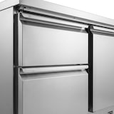 thumbnail of Romux® Saladette und Pizzatisch 1 Tür und 2 Schubladen 90x70 cm 220 Liter Statisch | Kühltisch von Pizzen und Salaten