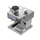 thumbnail of Espressomaschine mit Mahlwerk und Manometer, halbautomatisch, 20 Bar, Edelstahlgehäuse, 51 mm Filter, Milchschaumdüse, Tassenwärmer, Touch-Bedienung