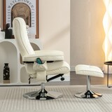 thumbnail of Massagesessel Beige 79x79x106 cm mit PU-Polsterung und 5-Punkt-Massagegerät für Wohnzimmer und Schlafzimmer