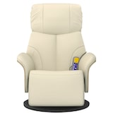 thumbnail of vidaXL Massagesessel mit Fußteil Creme Kunstleder