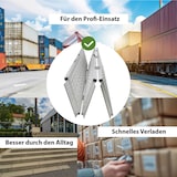 thumbnail of DREIBREIT by TRUTZHOLM Alu Auffahrrampe 215 cm 2-fach klappbar 1020 kg gelocht Verladerampe Rampe