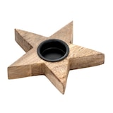 thumbnail of Teelichthalter Masterbox 12x 3er Set Kerzenständer Teelichter 15x15cm Sterne Mangoholz