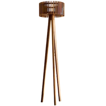 Lumisky Lampadaire solaire EDEN TALL en bois teck H158cm Bois Bois