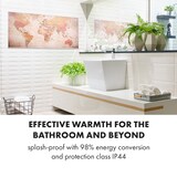 thumbnail of Wonderwall Air Art Smart Infrarotheizung 120x60cm 700W Wandinstallation App-Steuerung Weltkarte Abstrakt