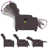 thumbnail of vidaXL Massagesessel Elektrisch Dunkelbraun Stoff