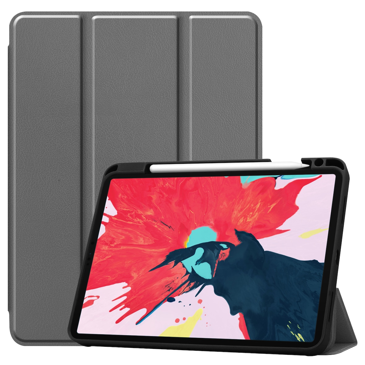 Smart Cover für Apple iPad Pro 11 Zoll 2020 Case Schutz Hülle Stand Etui Tasche Grau