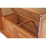 thumbnail of Strandkorb Komplettset - bene living - Schaalsee Teak - PE grau - Modell 534 - inkl. Liftersystem