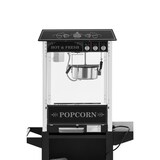 thumbnail of Royal Catering Palomitera móvil con carrito - estilo retro - negra - para palomitas dulces y saladas - 5 kg/h