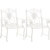 thumbnail of Set van 2 Tuinstoel Punjab met armleuningen antiek/wit