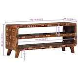 thumbnail of vidaXL TV-Schrank 105x46x32 cm Massivholz Altholz