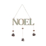 thumbnail of Déco de Noël mobile à suspendre NOEL avec Pommes de Pin H 28 cm