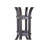 thumbnail of aro Table de bistrot, acier, 60 x 60 cm, carrée, gris foncé