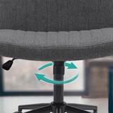 thumbnail of Chaise de bureau Kingman Gris foncé/Tissu
