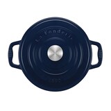 thumbnail of La Fonderie 1890 ronde braadpan ALMA22 van geëmailleerd gietijzer, diameter 22 cm, inhoud 3,3 L, marineblauw
