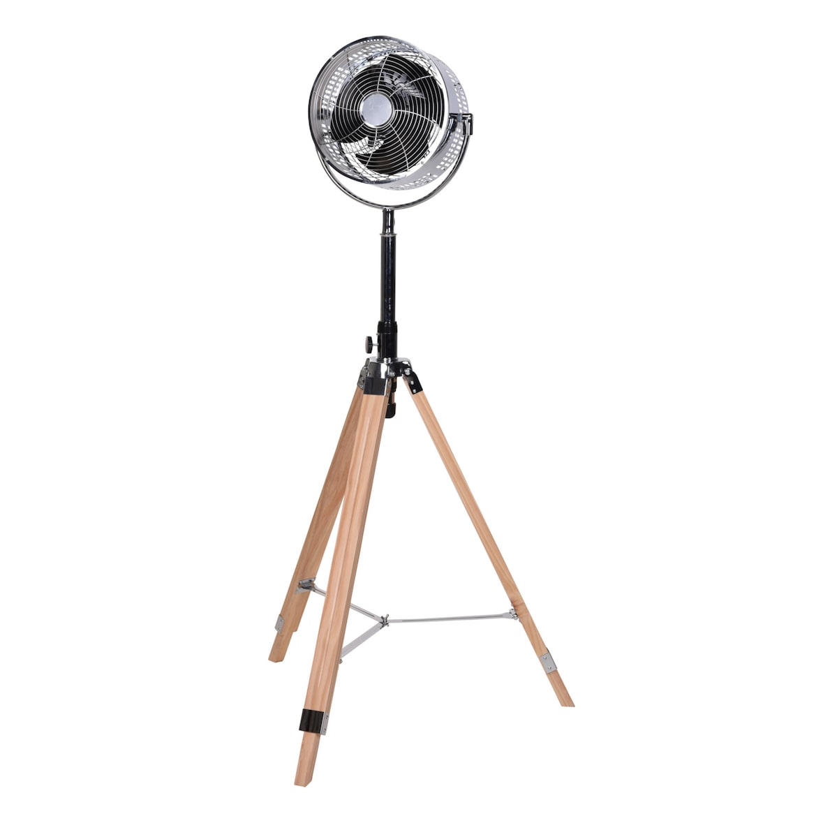 WellHome - Verstellbarer Standventilator aus Metall mit 3 Geschwindigkeiten und PureCopper-Motor