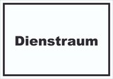 thumbnail of Dienstraum Schild mit Text Büro waagerecht A0 (841x1189mm)