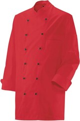 thumbnail of 200 - Kochjacke langarm : rot 65% Polyester 35%Baumwolle 220 g/m² L