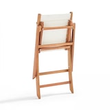 thumbnail of Vierkante klaptafel en 2 witte klapstoelen - Oviala