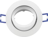 thumbnail of Einbaurahmen schwenkbar mit Druckring Ø 82 mm weiß