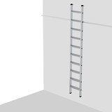 thumbnail of Aluminium-Regalleiter, einhängbar, 10 Stufen