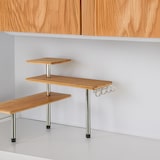 thumbnail of WellHome - Bambus-Eckregal für die Küche, kompakt und elegant 45x43x38,5cm