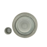 thumbnail of Servies 16 delig 4-persoons - Reactive Glaze Grijs