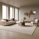 thumbnail of Teppich Outdoor Boho Wetterfest Waschbar Strapazierfähig Balkon Terrasse Küche OEKO-TEX Beige 80x150 cm – CORTINA von Kadima Design