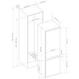 thumbnail of Telefunken Einbau-Kühl-Gefrierkombination | Einbaukühlschrank mit Gefrierfach | 144cm | 211 Liter | C-EKG-144-ST-E