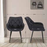 thumbnail of Set van 4 eetkamerstoelen Tanna zwart