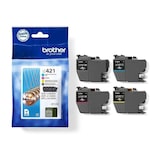 thumbnail of Brother LC421 Pack de 4 cartouches d'encre ORIGINALE - LC421VAL