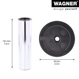 thumbnail of WAGNER Möbelbein/Systemrohr TENO - Ø 50 x 191 mm, individuell kombinierbar, Stahl verchromt, Tragkraft 50 kg - 12901501