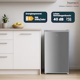 thumbnail of homeX Gefrierschrank, Tiefkühlschrank klein - 60L Nutzinhalt, 4-Sterne Gefrieren, Freezer kompakt, freistehend, silber