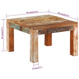 thumbnail of Mesa de centro de madera maciza reciclada 55x55x35 cm