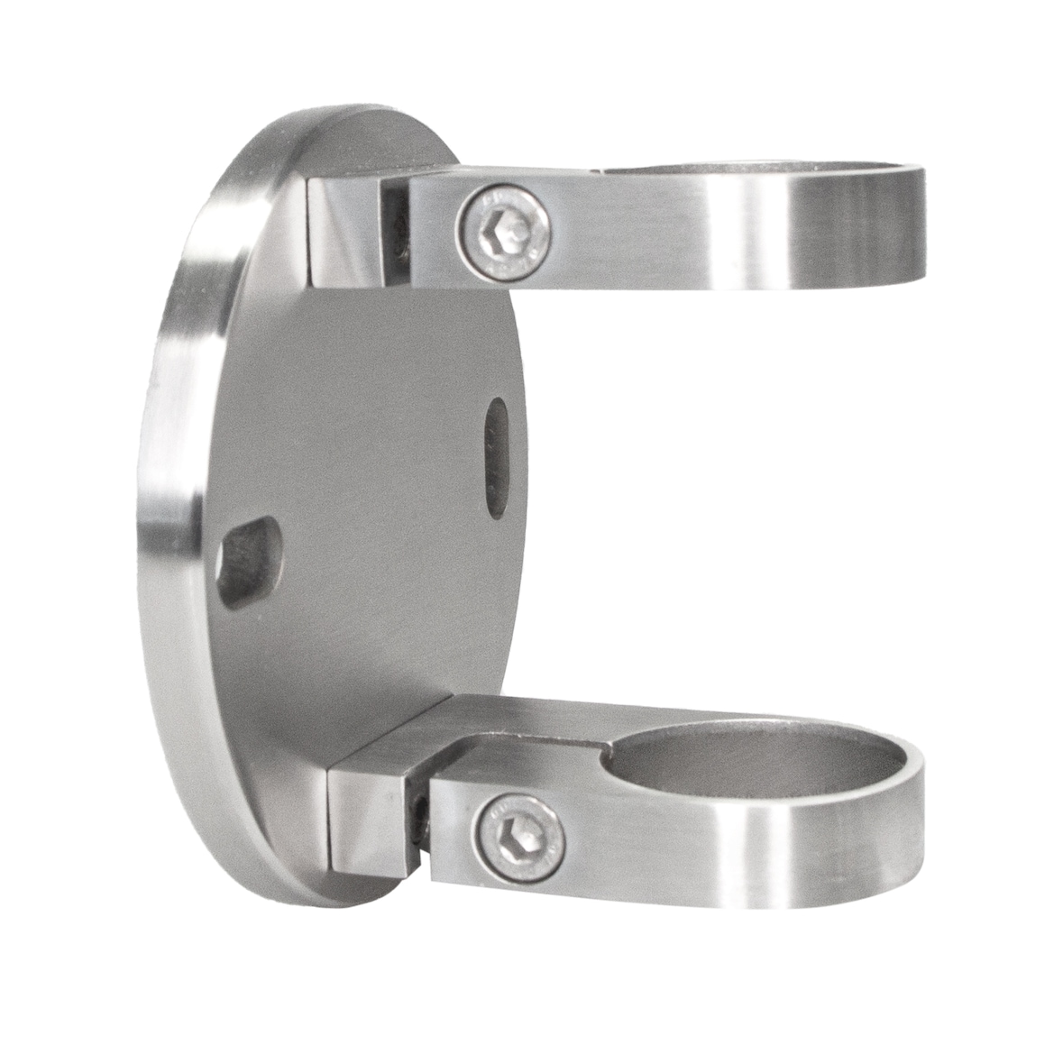 PRIOstahl Wandanker für Rundrohre Ø 42,4mm Pfostenhalter Rohrhalter Geländer aus Edelstahl V2A