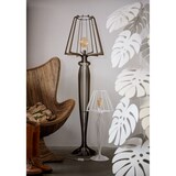 thumbnail of Candeeiro de pé Minerva Ø38x166 cm em ferro estilo reticulado Design moderno com interruptor de pé Ligação E27 Fabricado em Itália Ouro