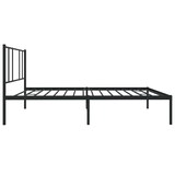 thumbnail of vidaXL Bedframe met hoofdbord metaal zwart 100x190 cm