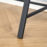 thumbnail of Escritorio Mesa de Ordenador 84x45x85 cm con Encimera de Madera y Patas de Metal Estilo Moderno para Oficina Estudio Dormitorio Carga 20 kg