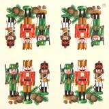 thumbnail of Home Fashion, Nußknackertrio creme, Lunch-Servietten aufgefaltetes Maß 33 cm x 33 cm, im Viertelfalz, 20 Stück pro Pack, 12 Pack pro Karton