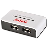 thumbnail of Hub USB 2.0 ROLINE "Black and White", 4 porte, con alimentatore