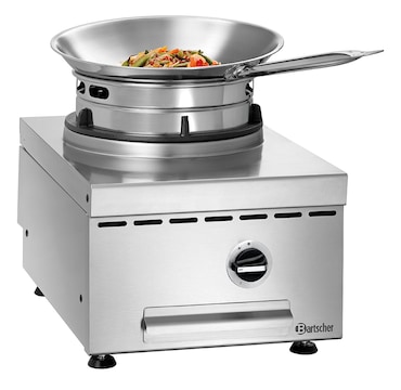 Wok à gaz de table 1 brûleur 11.5 kW | Bartscher - 1052303